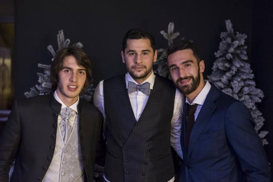 Andrija Balic, Igor Bubnic, Riad Bajic alla festa dell&#39;Udinese